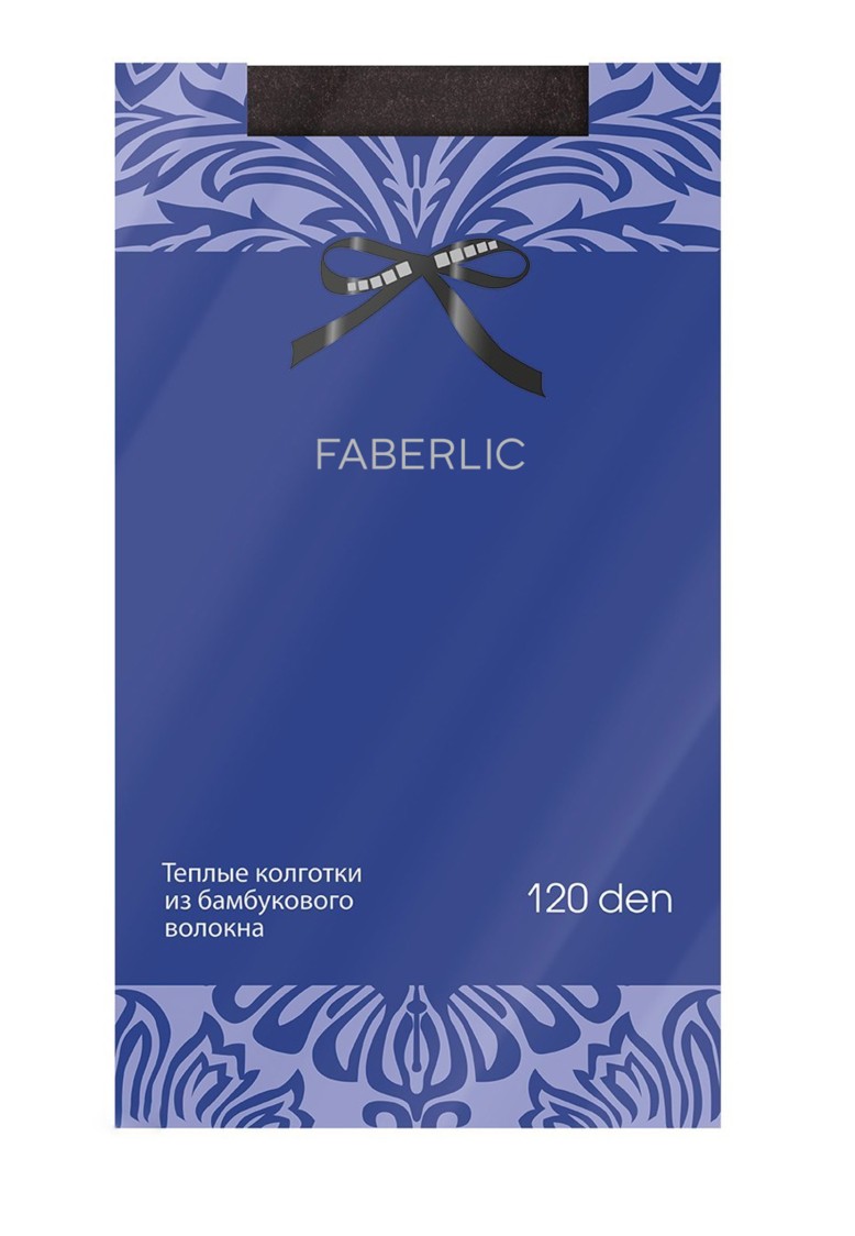 Купить Эластичные колготки Велюр, цвет черный меланж, 120 den