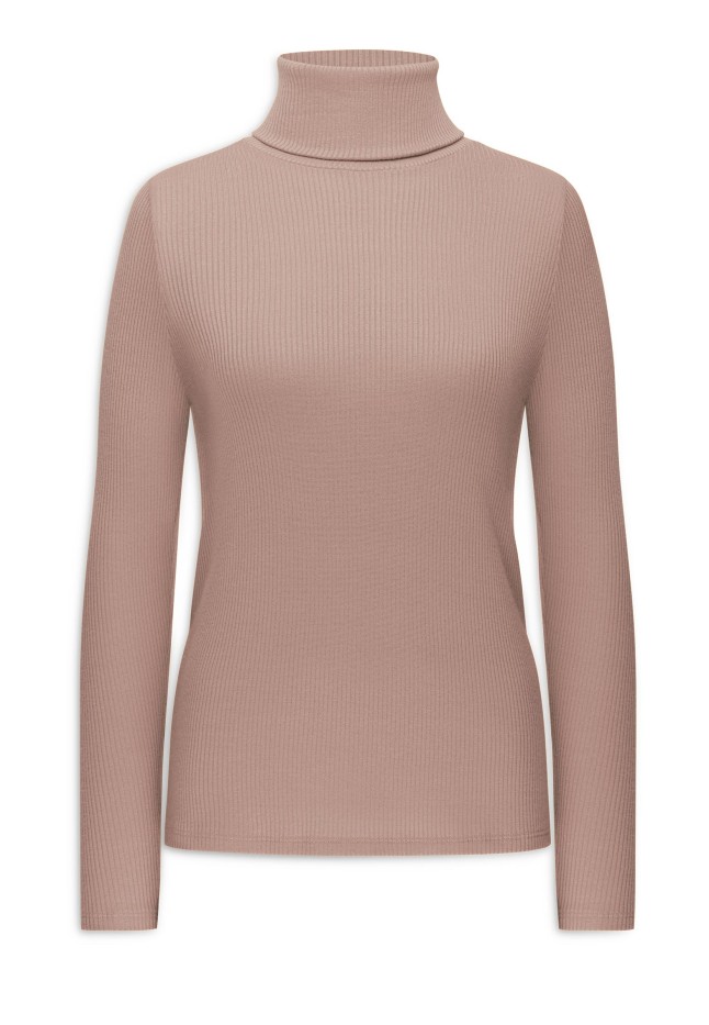 В Беларуси Водолазка из рельефного трикотажа, цвет мокко