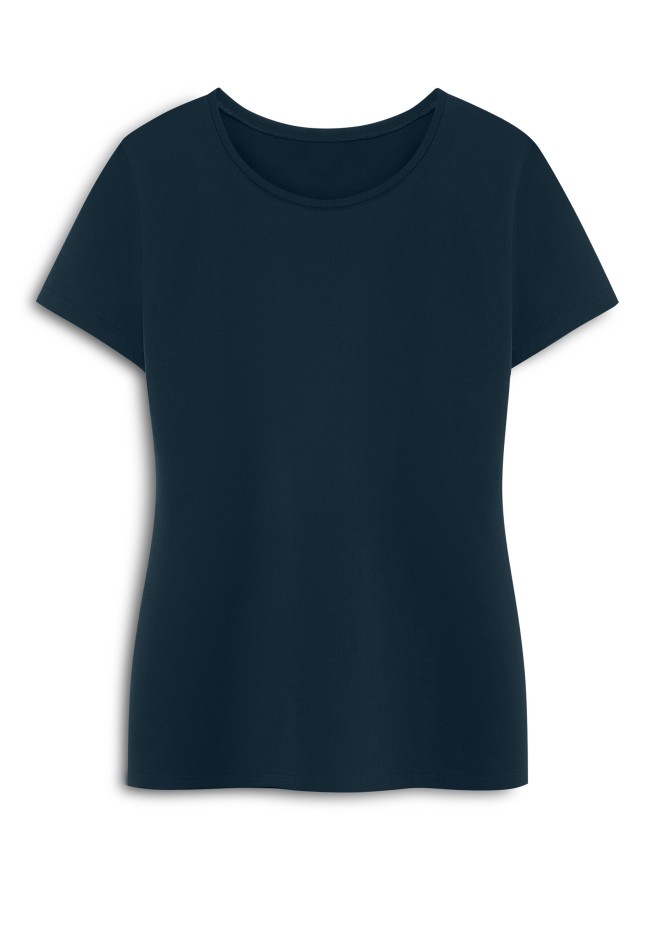 Отзывы Женская футболка прилегающего силуэта, цвет синий