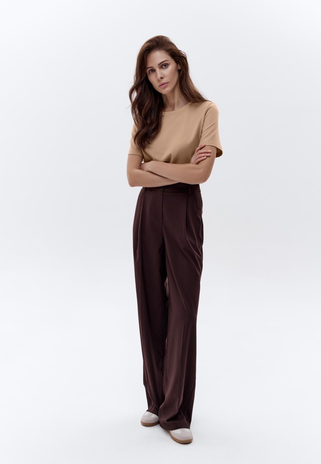 Заказать Женская футболка прямого силуэта, цвет песочный