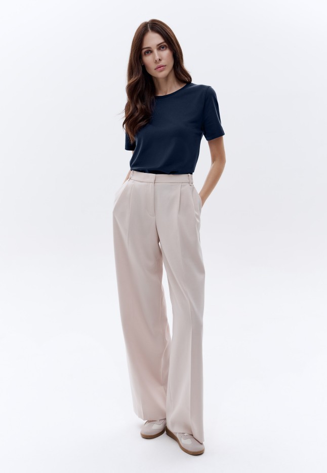 Купить Женская футболка прямого силуэта, цвет синий