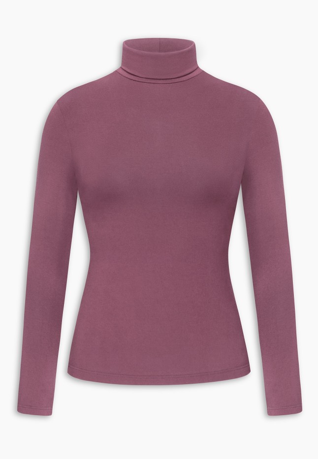 Фото Женская водолазка, цвет пурпурный