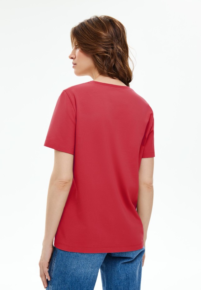 Фаберлик Женская футболка, цвет красный