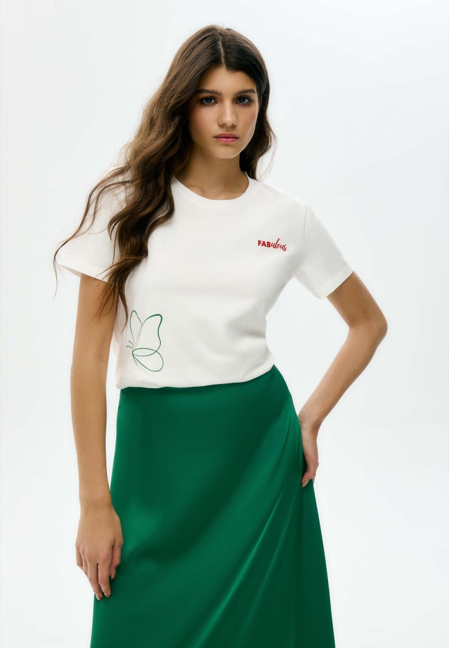 Фаберлик Женская футболка с принтом «Бабочка»