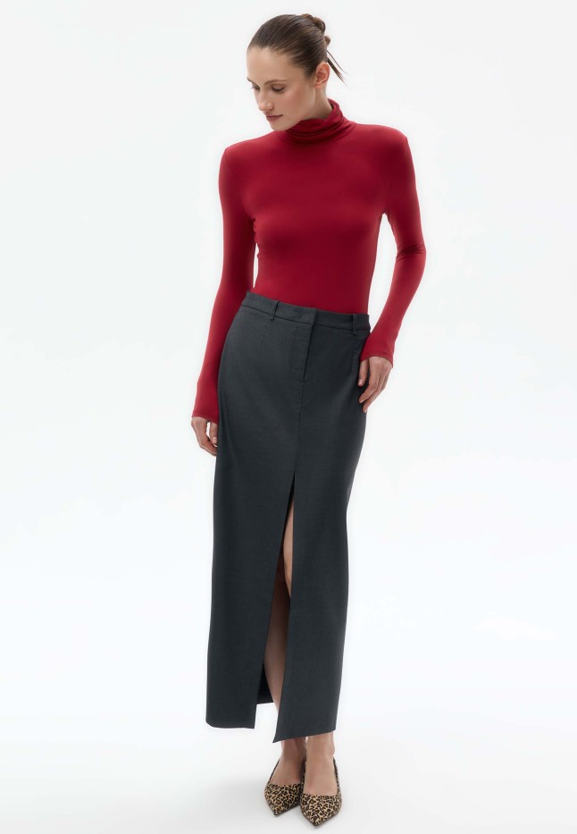 Купить Водолазка женская, цвет гранатовый