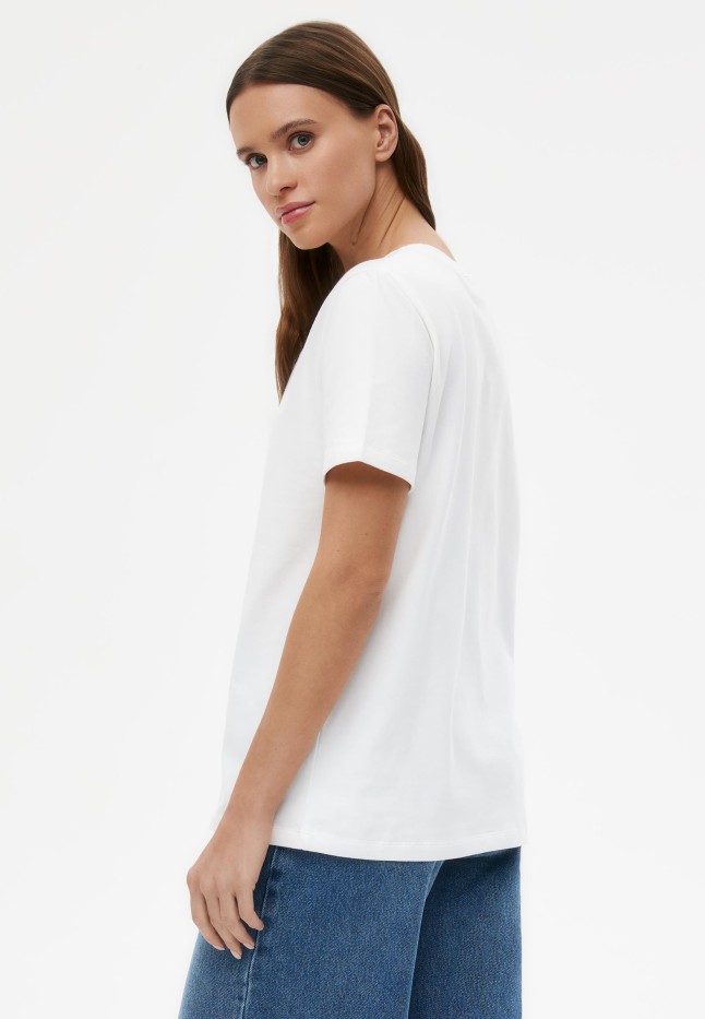 Заказать Футболка с принтом «Сердечки», цвет белый, с узорным сердцем