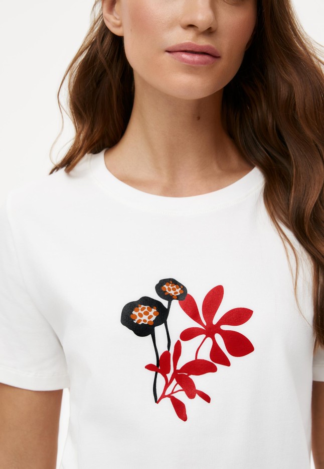 Купить Футболка с цветочным принтом «Экзотик»