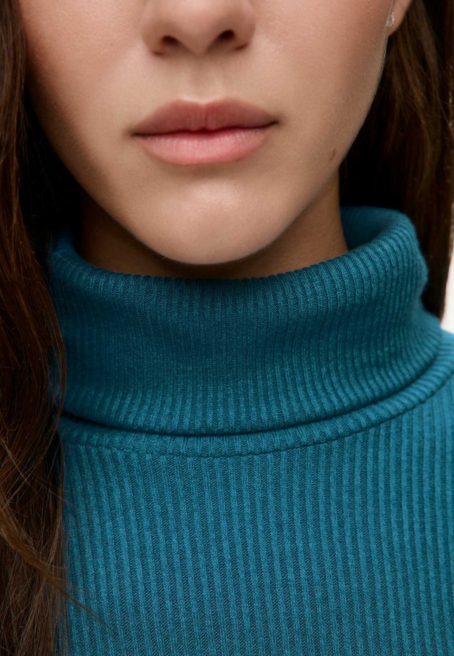 Заказать Водолазка из рельефного трикотажа, цвет дымчато-синий