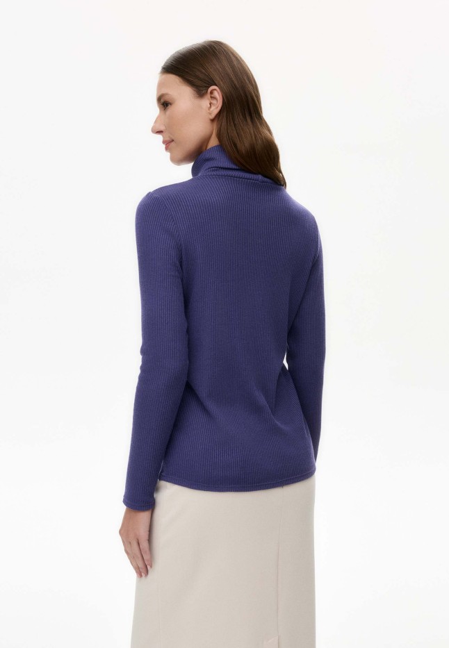 Фаберлик Водолазка из рельефного трикотажа, цвет дымчато-фиолетовый