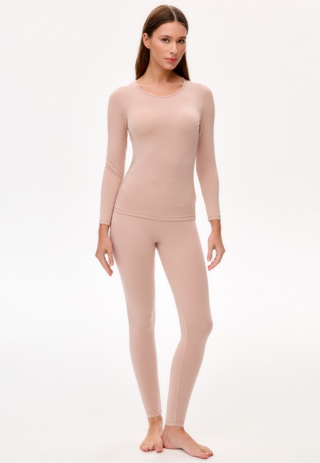 Купить Женский лонгслив, цвет бежевый