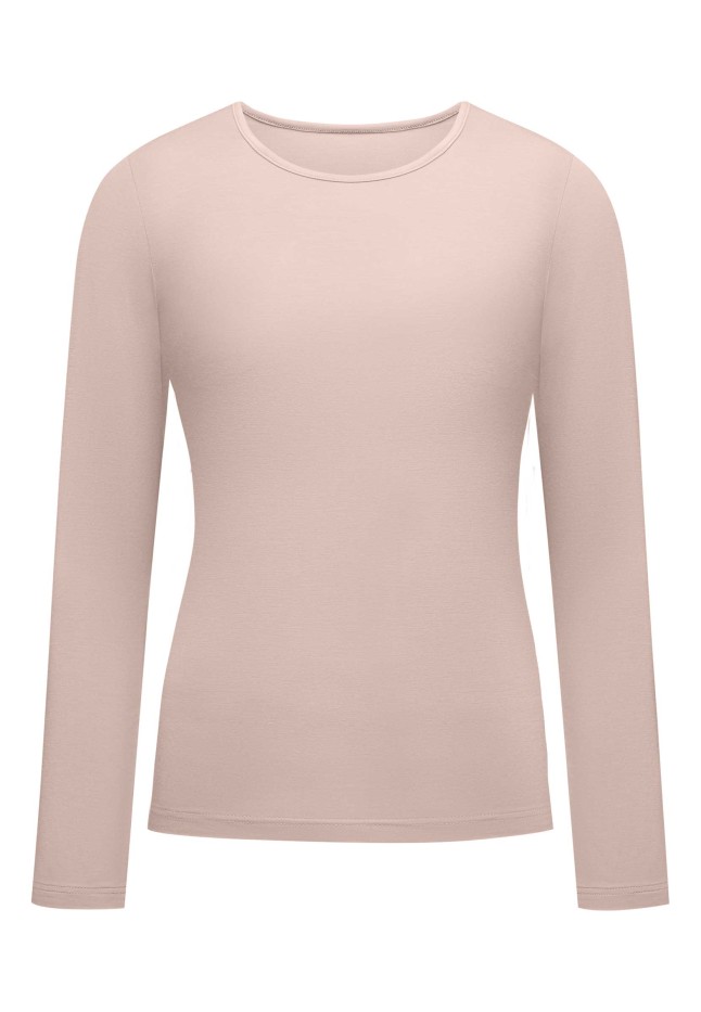 Женский лонгслив, цвет бежевый
