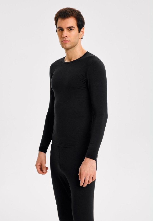 Заказать Мужской лонгслив, цвет черный