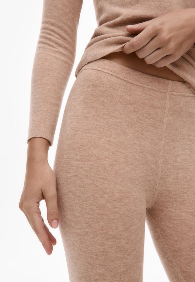 Отзывы Женские легинсы, цвет бежевый меланж