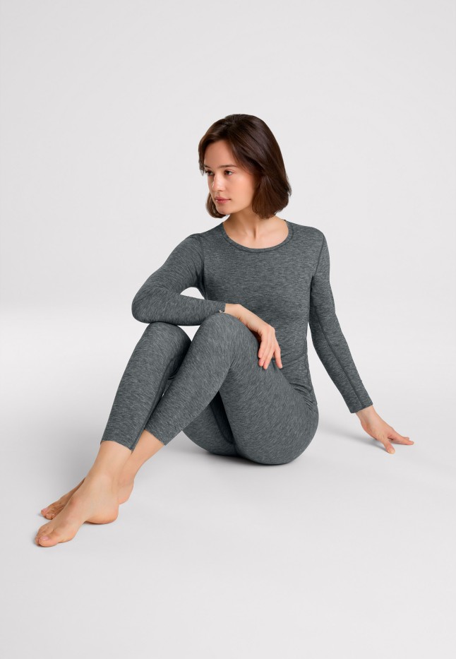 Фаберлик Женские легинсы, цвет черный меланж