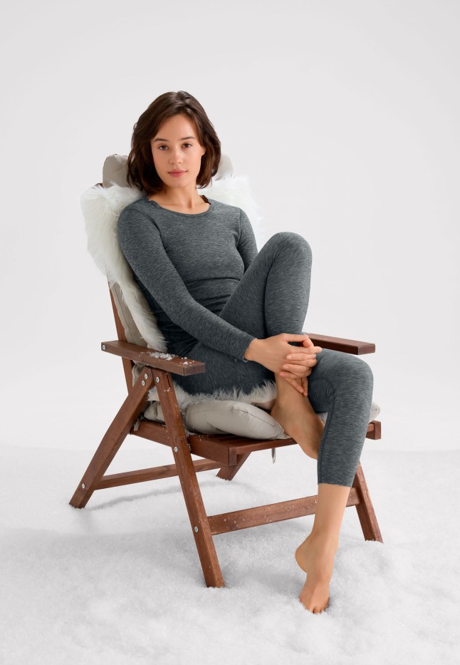 В Беларуси Женские легинсы, цвет черный меланж