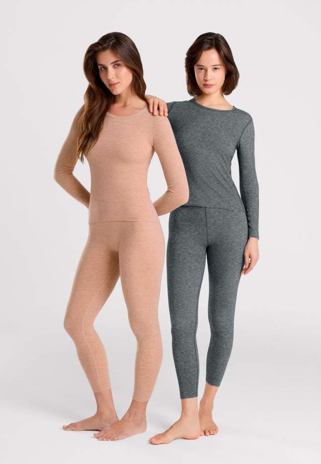 Отзывы Женские легинсы, цвет черный меланж