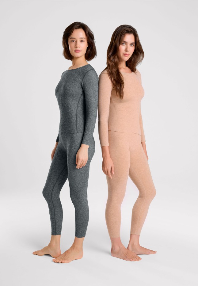 Состав Женские легинсы, цвет черный меланж