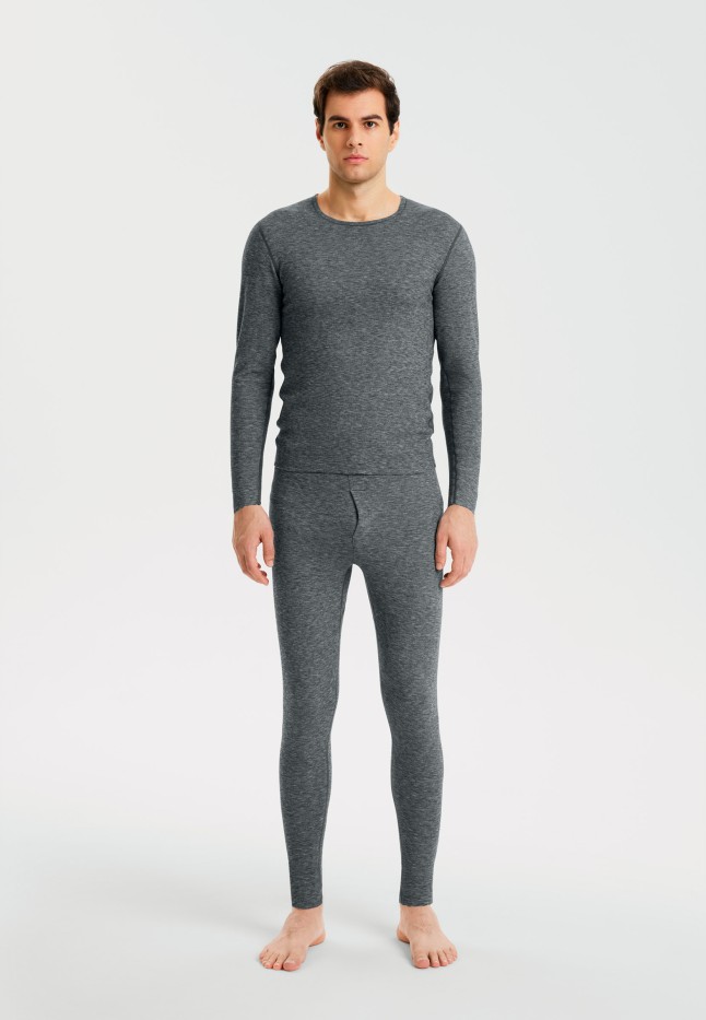 Купить Мужской лонгслив, цвет черный меланж