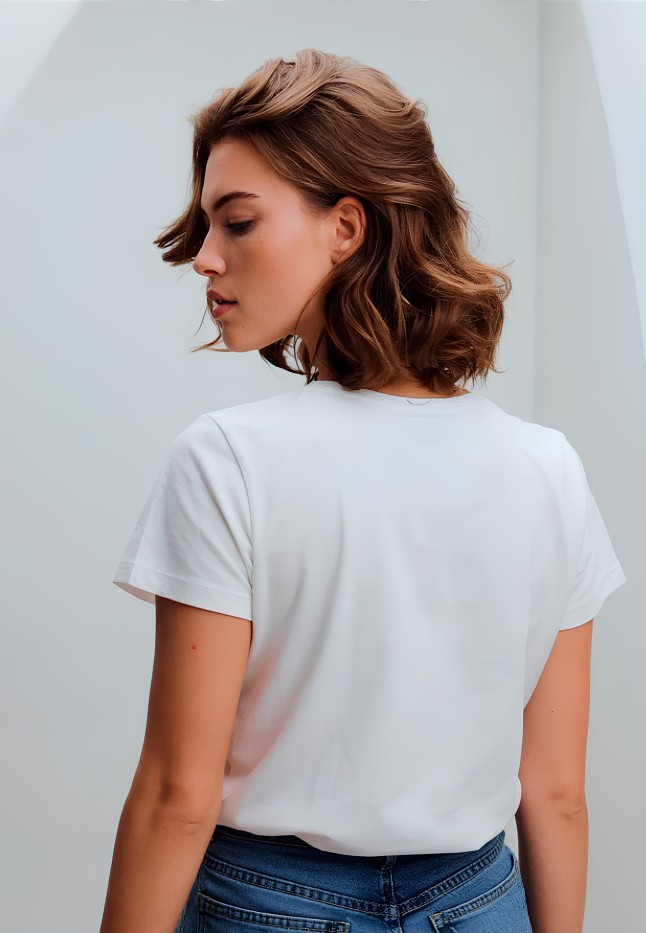 Футболка женская с принтом «Faberlic Love» цвет белый