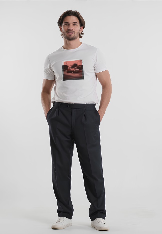 Заказать Футболка с принтом «В движении», цвет белый