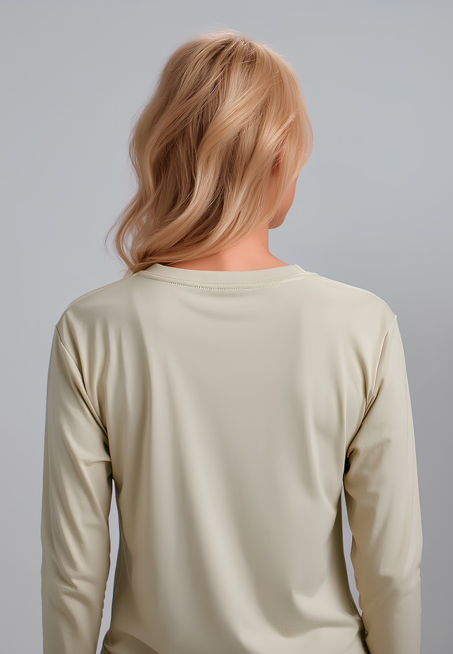 Заказать Лонгслив с минималистичным принтом «В сердце», цвет бежевый