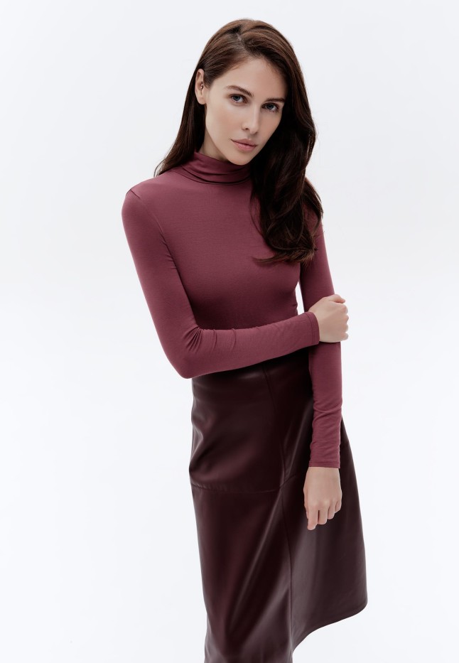 Заказать Водолазка, цвет брусничный