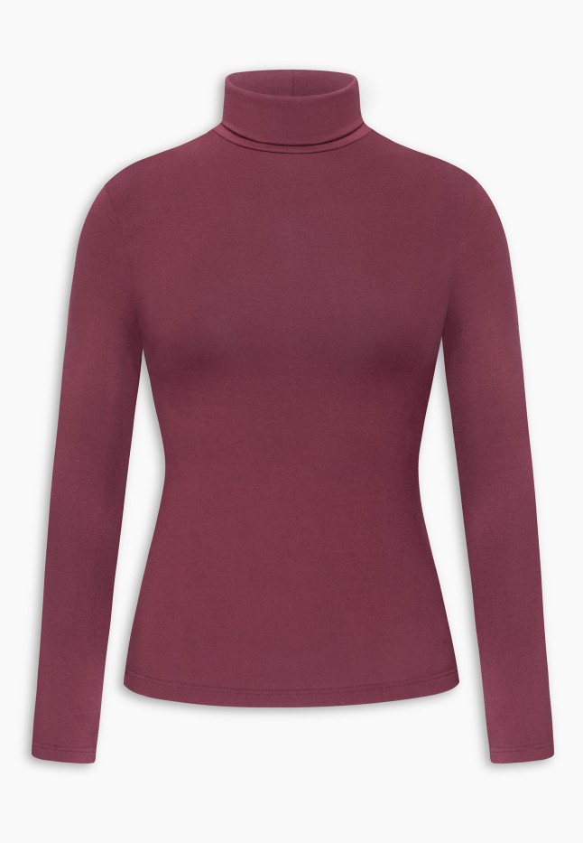 Фото Водолазка, цвет брусничный