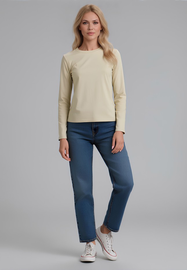 Фаберлик Женский лонгслив , цвет серо-бежевый