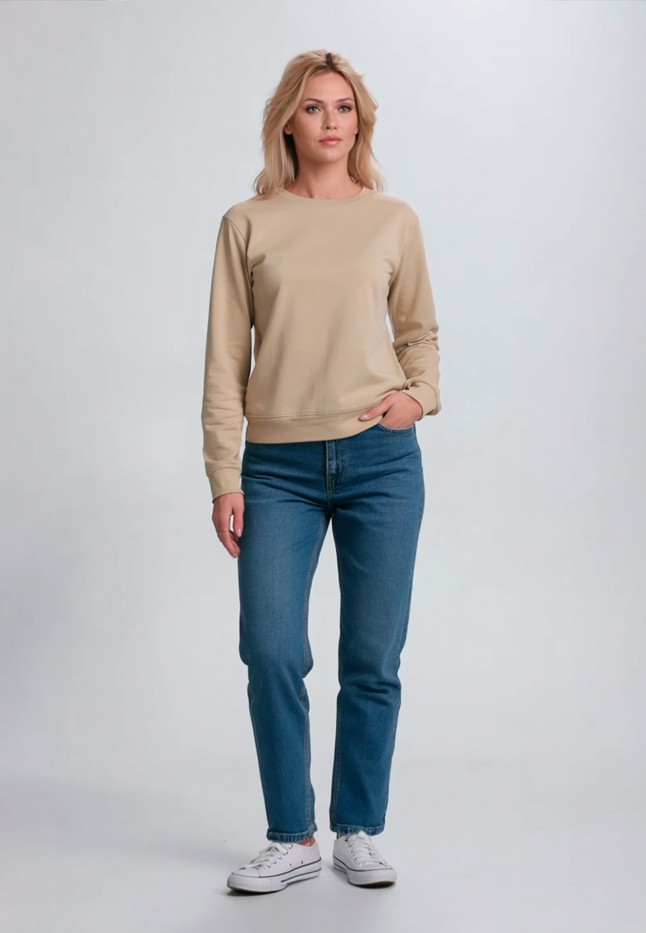 Заказать Женский свитшот, цвет бежевый
