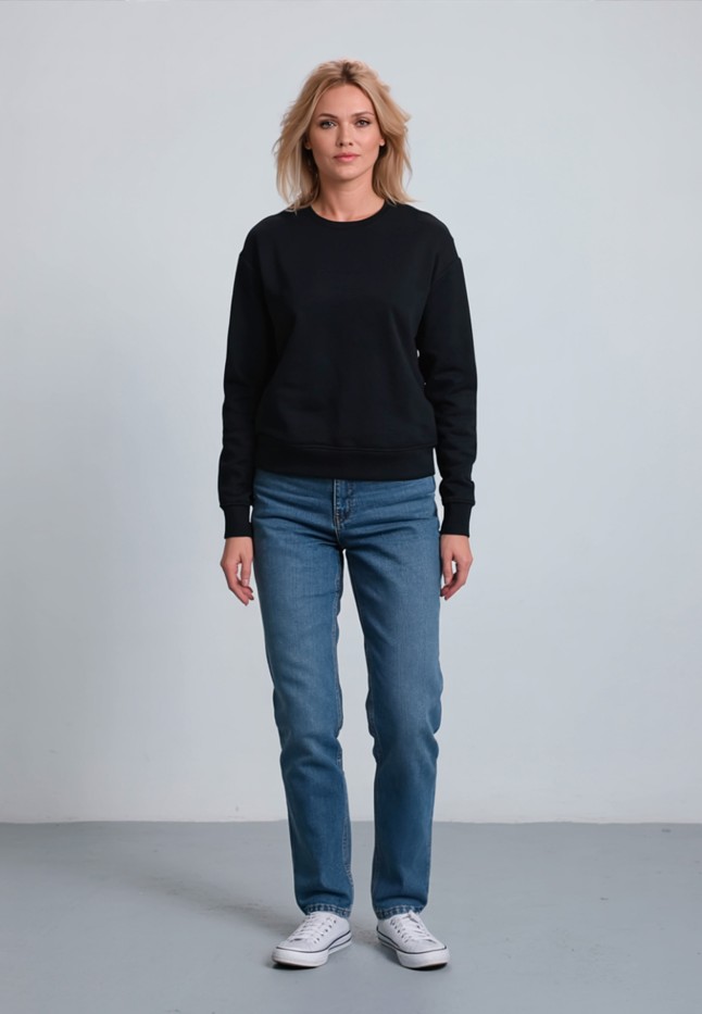 Купить Женский свитшот, цвет черный