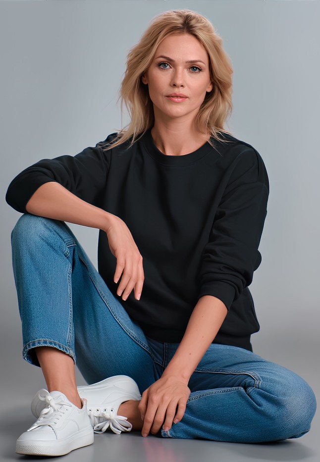 Заказать Женский свитшот, цвет черный