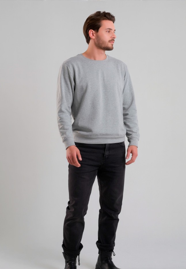 Фаберлик Мужской свитшот, цвет светло-серый меланж