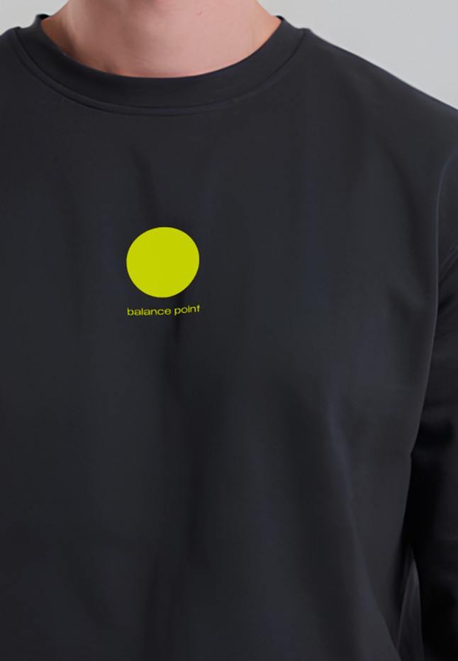Фаберлик Мужской свитшот с принтом «Balance Point», цвет черный