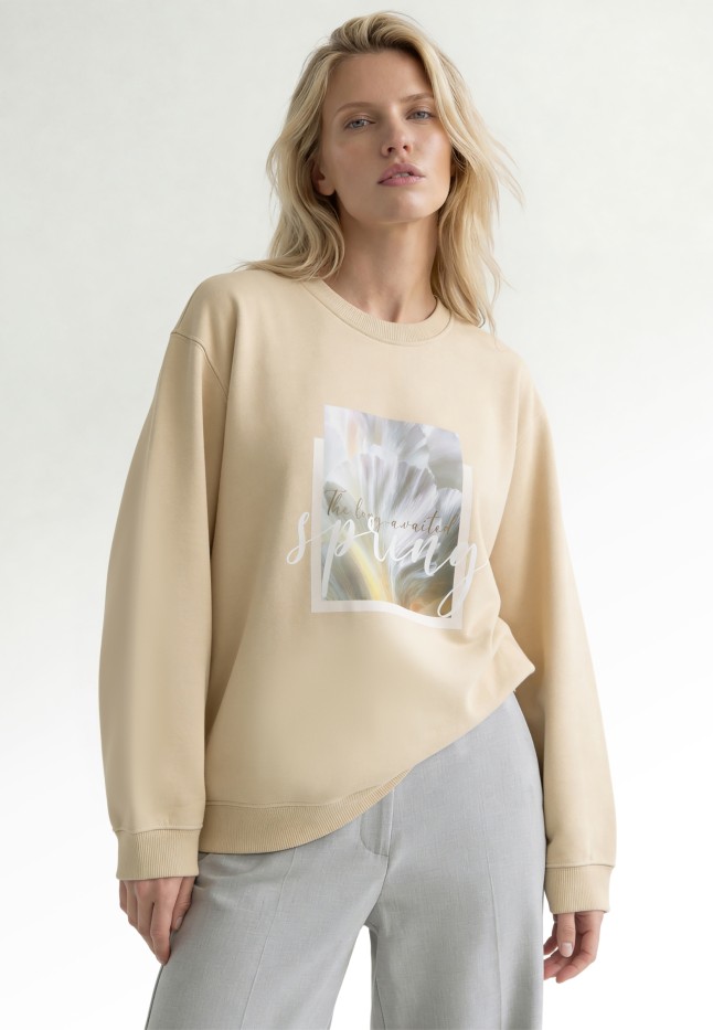 Заказать Женский свитшот, цвет бежевый