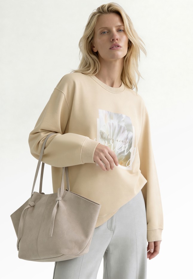 Состав Женский свитшот, цвет бежевый