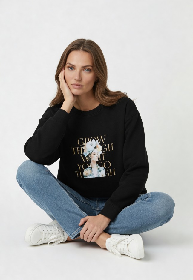 В Беларуси Женский свитшот, цвет черный