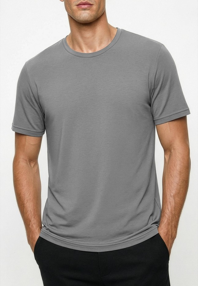 Купить Футболка из бамбука для мужчин, цвет дымчатый