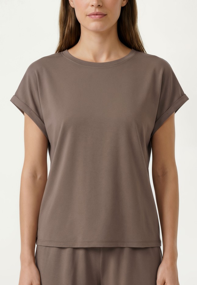 Купить Футболка из вискозы, цвет мокко