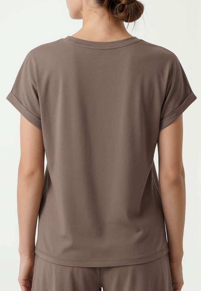 Заказать Футболка из вискозы, цвет мокко