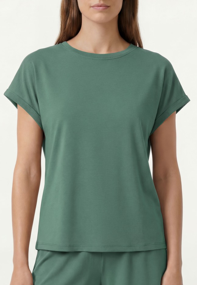 Купить Футболка из вискозы, цвет шалфей