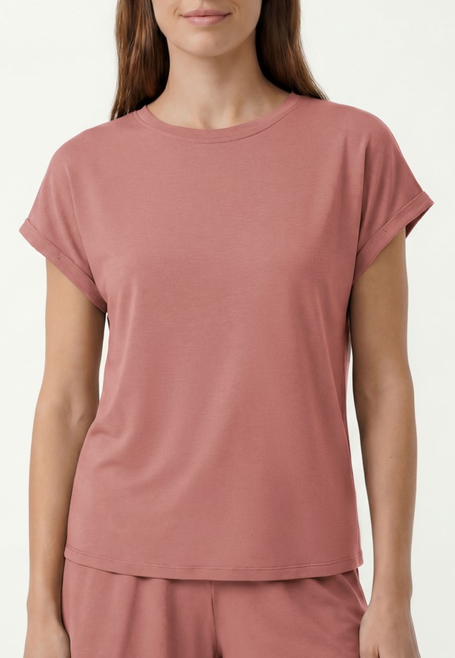 Купить Футболка из вискозы, цвет чайная роза