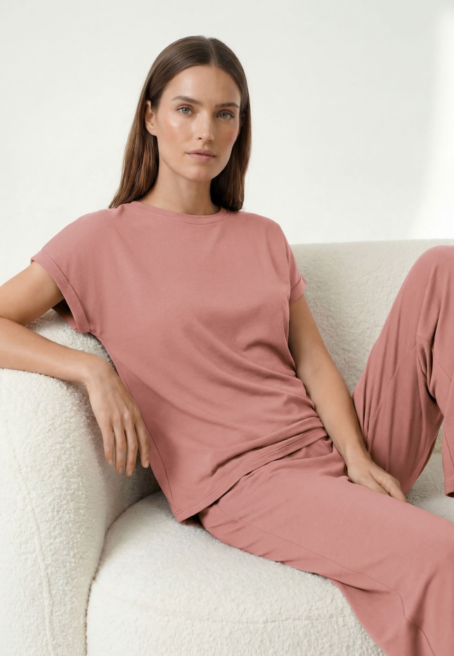 Фото Футболка из вискозы, цвет чайная роза