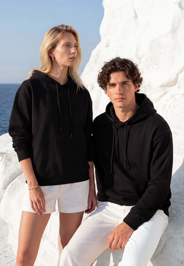 Женское худи, цвет черный