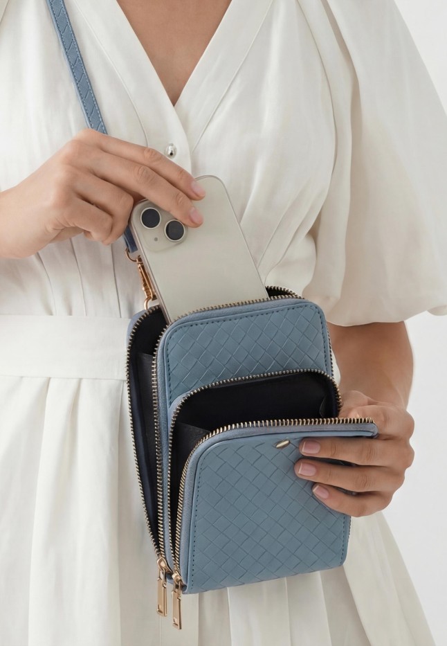 Заказать Женская мини-сумка, цвет дымчато-голубой