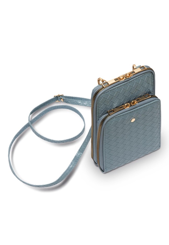 Состав Женская мини-сумка, цвет дымчато-голубой
